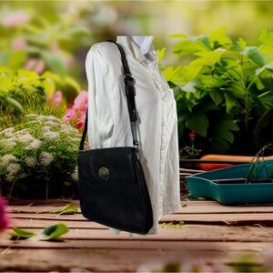 Kate Spade York Street Double Vanessa Noel Leather Hobo Shoulder Bag Black